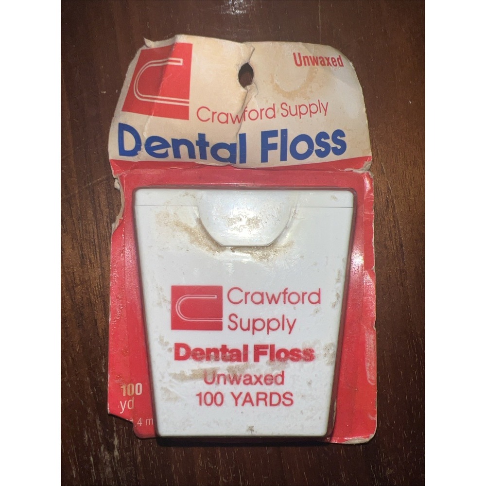 Vintage UnWaxed Dental Floss Nostalgic Crawford Supply
